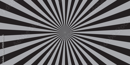 Sunburst Modern retro vintage sunrise sunbeam element spiral striped. Spiral starburst and striped pattern abstract geometric retro sunrays line wavy texture.	
