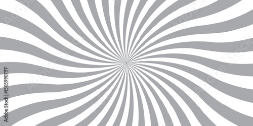 Sunburst Modern retro vintage sunrise sunbeam element spiral striped. Spiral starburst and striped pattern abstract geometric retro sunrays line wavy texture.	
