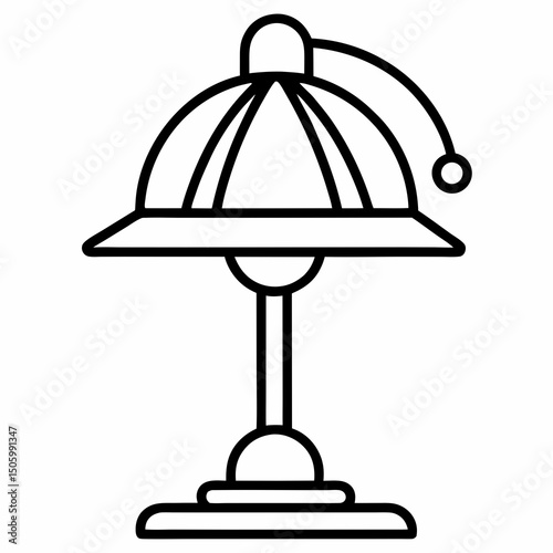 table lamp vector illustration