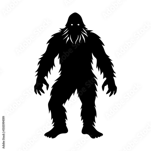 Bigfoot Silhouette v ector