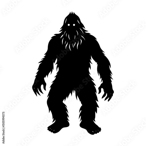 Bigfoot Silhouette v ector