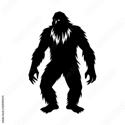 Bigfoot Silhouette v ector
