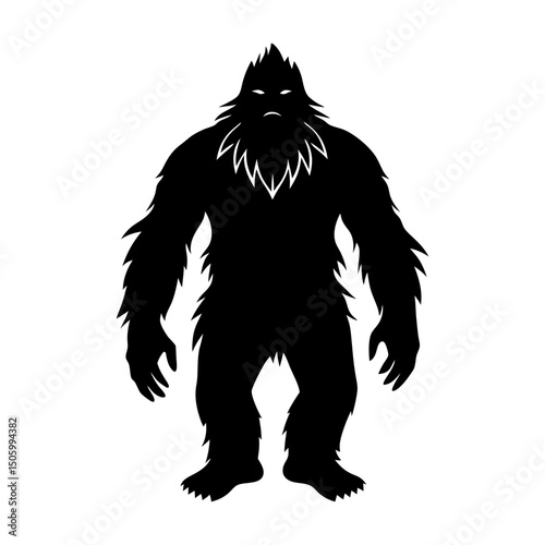 Bigfoot Silhouette v ector