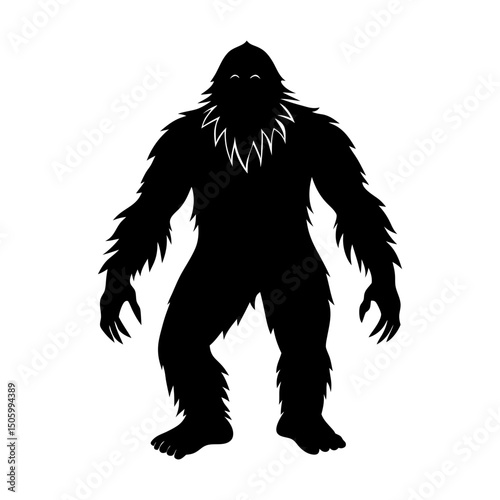 Bigfoot Silhouette v ector