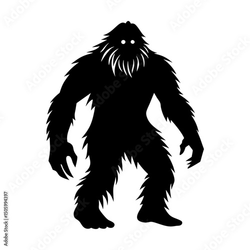 Bigfoot Silhouette v ector
