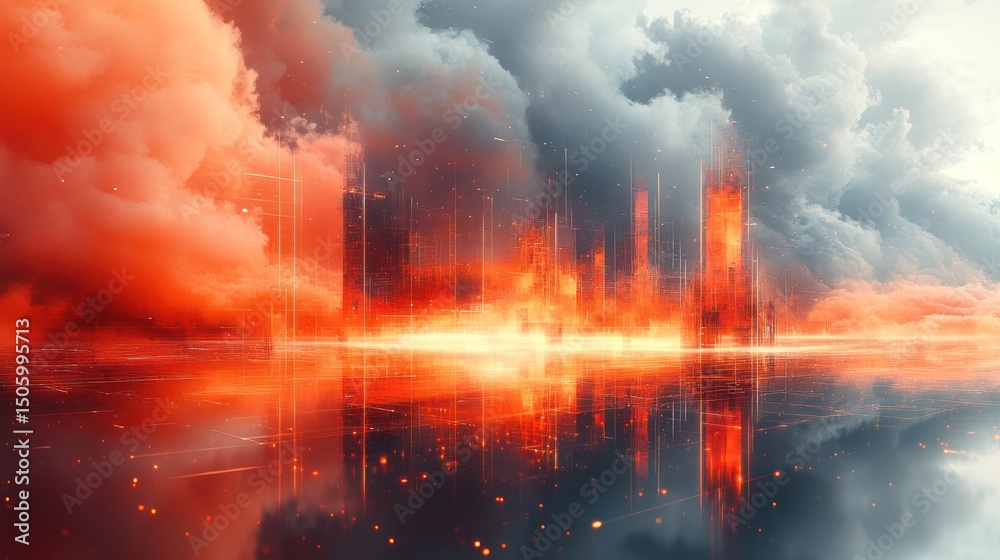 Obraz premium explosion of fire