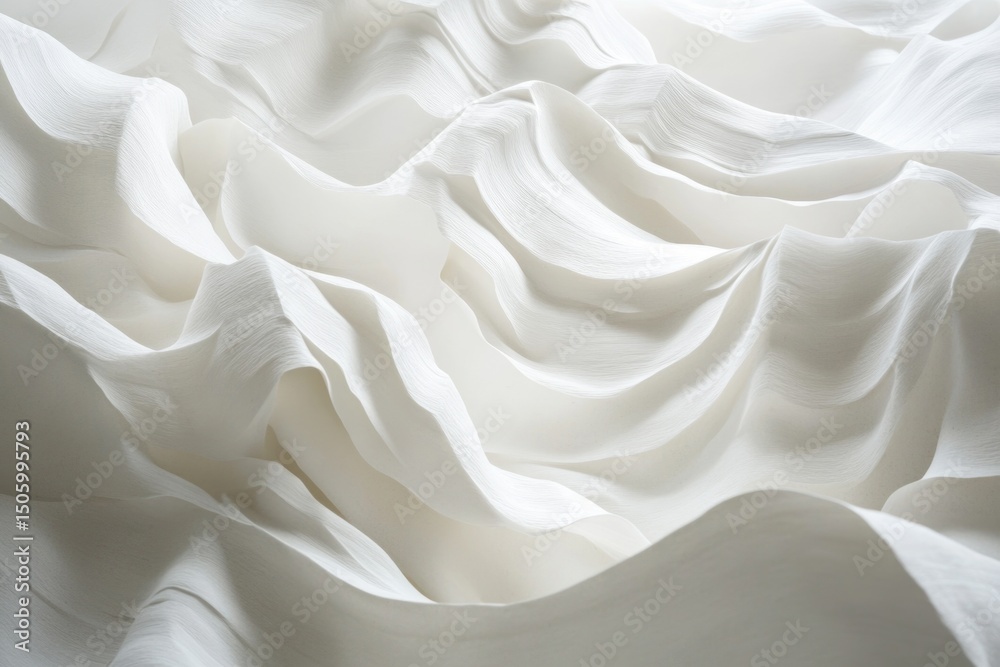 Obraz premium White Fabric Close Up