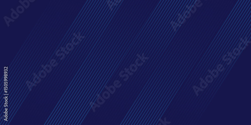 Background design with diagonal dark blue stripes pattern. vector technology background for digital lux business banner glowing glitter