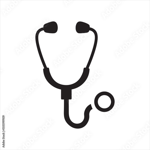 stethoscope icon vector