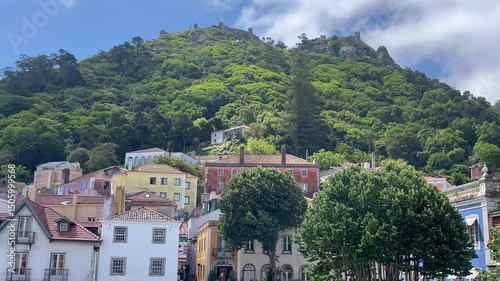 Downtown of Sintra village in Portugal