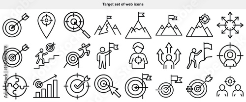 Target & Goal Web Icons