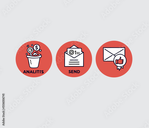 No Smoking No Parking Do Not Enter Sign Icon Set for Web and Business Use
