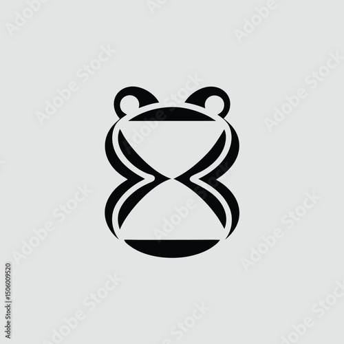 vector illustration of a black cat