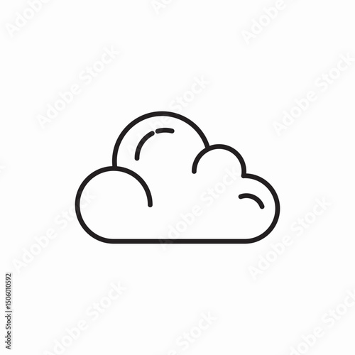 cloud storm cloud icon sign vector