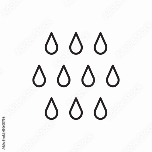 drops water icon sign vector