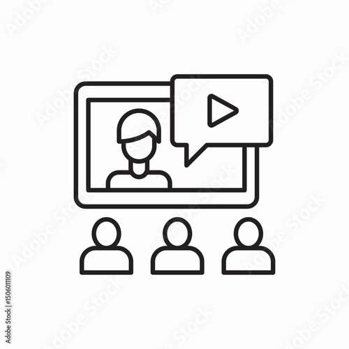 online chat conversation icon sign vector