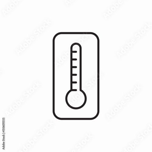 thermometer temperature measurement icon sign vector