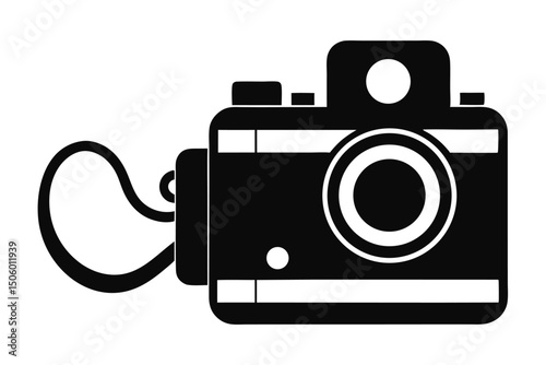 35mm film camera, retro style camera, analog camera, vintage camera, photography, classic camera, black and white, monochrome
