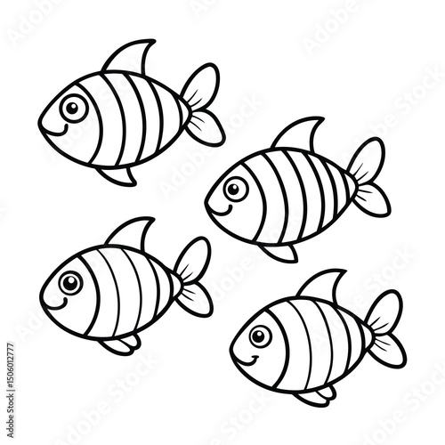 vector illustration of a fish