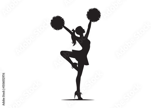 Cheerleader Silhouette Vector