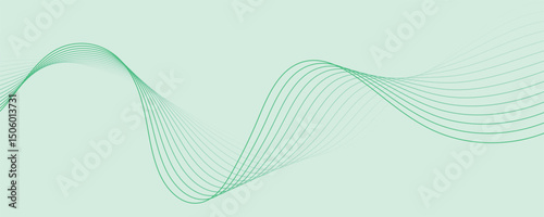 abstract green wave background