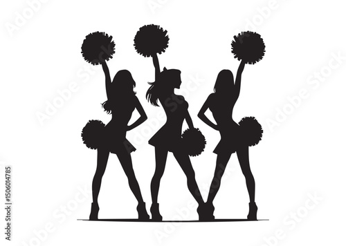 Cheerleader Silhouette Vector