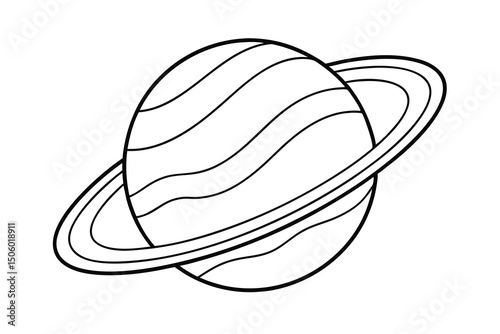planet line art design
