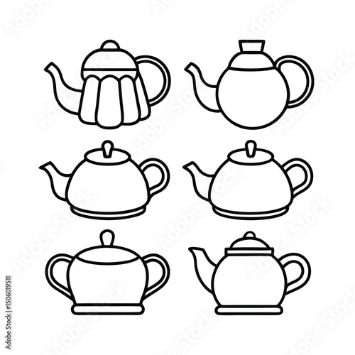 teapot and cups