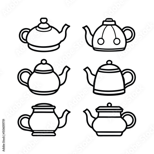 teapot and cups