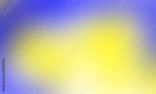 Dynamic and smooth color transition background, showcasing a beautiful blend of serene blue at the top and left, gently fading into a bright, sunny yellow at the center and bottom