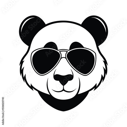 panda face vector