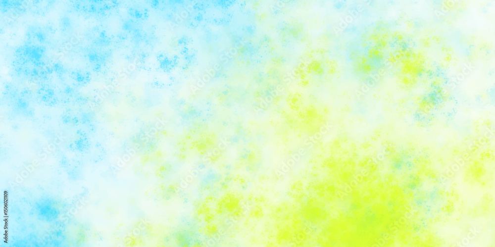 abstract colorful watercolor background. Green and yellow watercolor stains on white paper paint abstract texture background. Hand painted style. multicolor watercolor paper textured illustration.