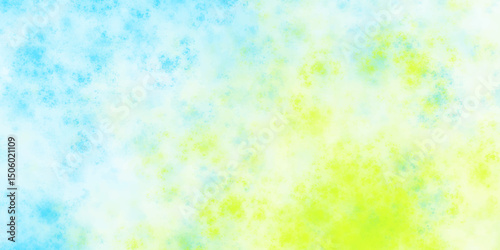 abstract colorful watercolor background. Green and yellow watercolor stains on white paper paint abstract texture background. Hand painted style. multicolor watercolor paper textured illustration.