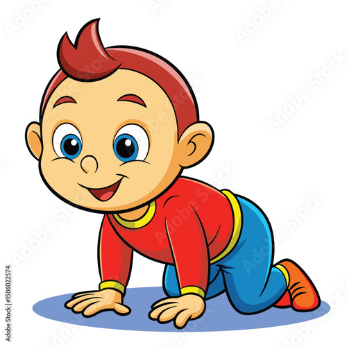 Crawling Baby Cartoon (1)