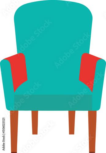 red sofa with green screen
