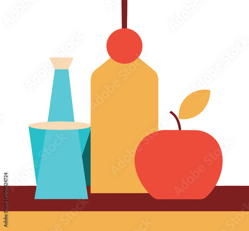 illustration of apple