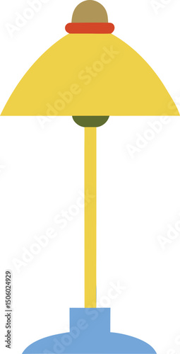 vector illustration of an electric lamp on white background