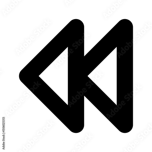 Double right arrows symbolizing forward icon perfect for media navigation.