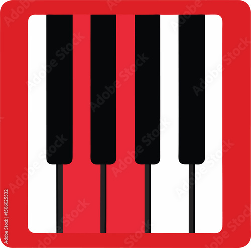 piano keys vector illustration