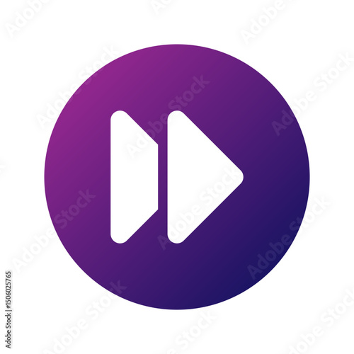 Double right arrows symbolizing forward icon perfect for media navigation.