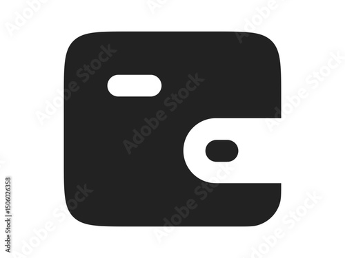 vector black wallet