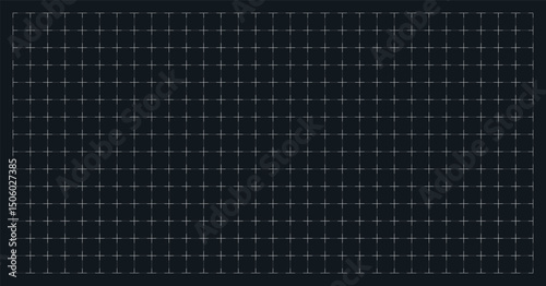 Black grid paper background. Blueprint base, notebook sheets, paper for school notes. Background with grid. Editable stroke	
