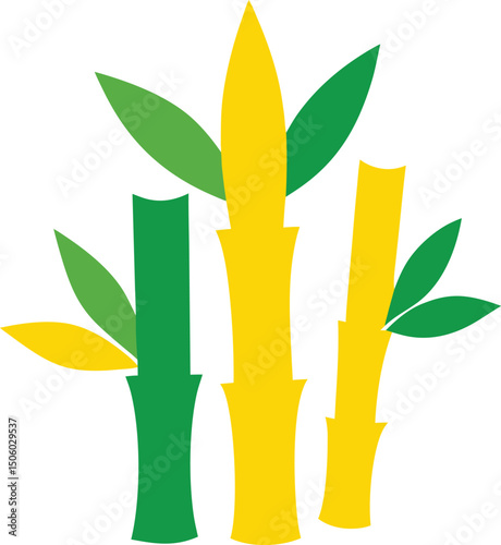 bamboo and leaves