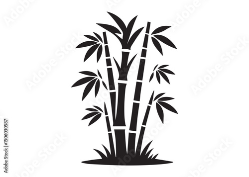Bamboo Silhouette Vector