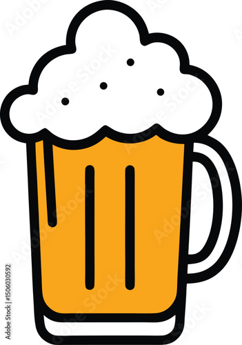 mug of beer with foam