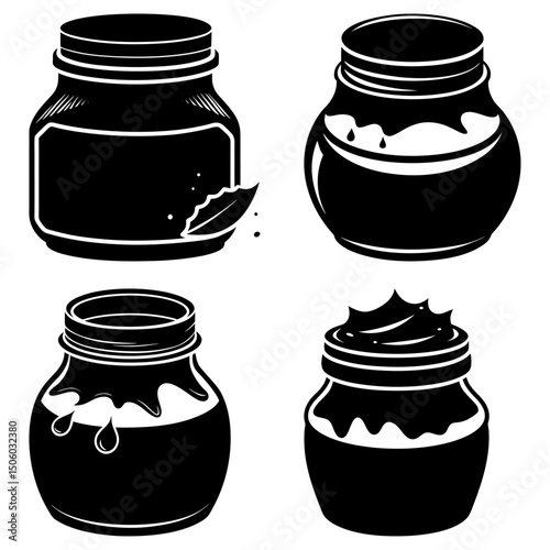 Nutella silhouette vector
