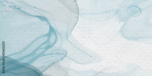 Elegant Soft Blue Watercolor Design with Gradual Blending Shades, Minimalist Bleed Borders, and Subtle Grunge Accents. Bright and Soft Blue Watercolor Composition with Subtle Edge Bleeding, 