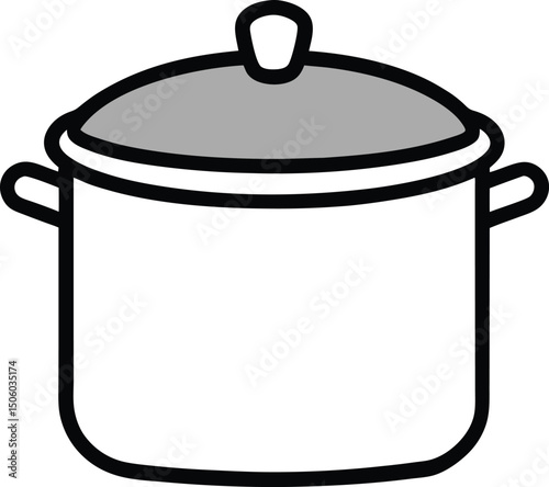 cooking pot vector illustration