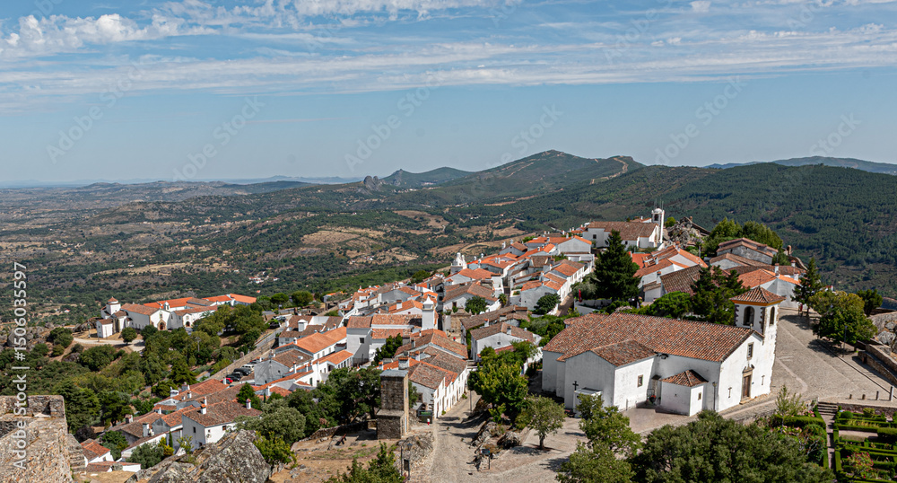 Naklejka premium Medieval charm in Santa María de Marvão, Portalegre, Portugal