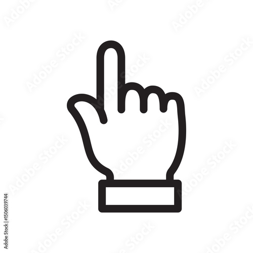 Gestures Of Human Hands, Pointing Towards The Top Icon In Trendy Design Vector Eps 10